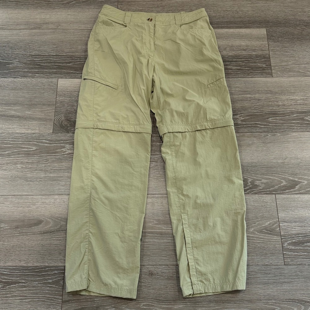 ExOfficio Insect Shield Convertible Pants Womens 16 Sage Green‎ Hiking Zip Off